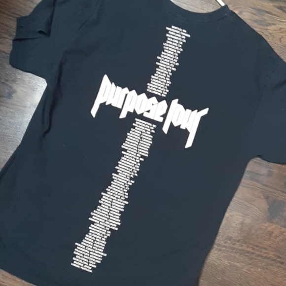 Justin Bieber Purpose Tour tshirt AUTHENTIC - Picture 2 of 3